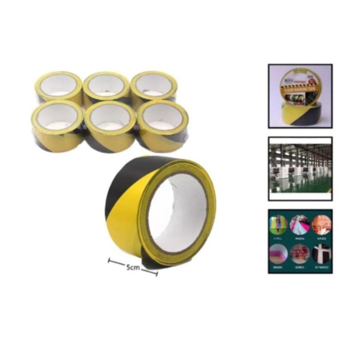 GENERICO - Cinta Adhesiva PVC 5 Cm 20m