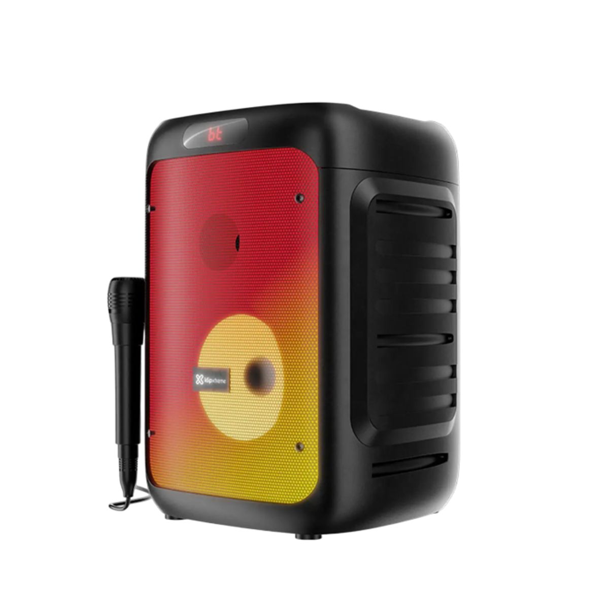 KLIP XTREME - Klip Xtreme KLS-652 BoomFire X Parlante Portátil, 1500W, Subwoofer 8", Luces LED, Bluetooth, Negro