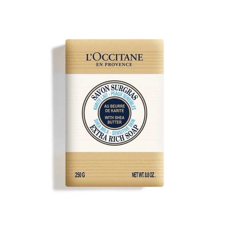 LOCCITANE - Jabón Sólido Karité Leche 250 gr LOCCITANE