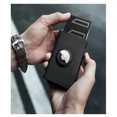 GENERICO - Billetera cuero con tarjetero bloqueo Rfid y airtag