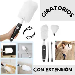 MOVI - Plumeros giratorios con extensión- limpia fácil todo rincón