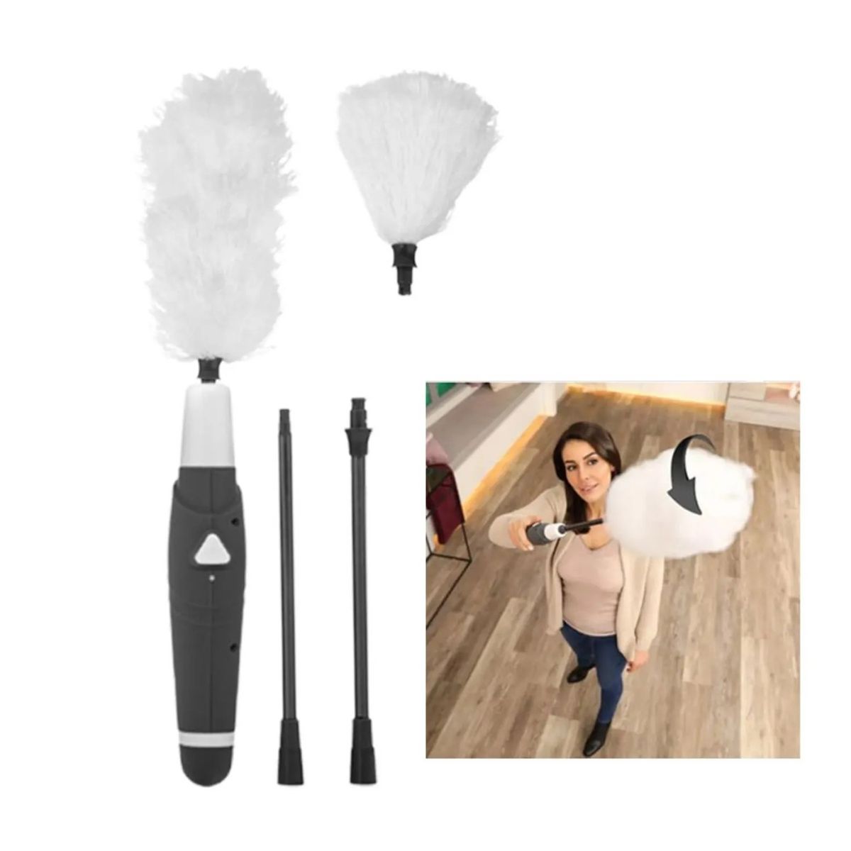 MOVI - Set de Plumeros Giratorios con Extensión