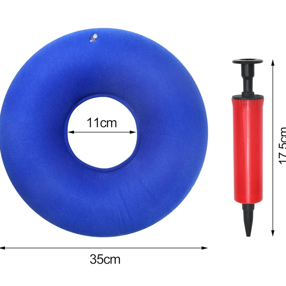 GENERICO - Cojin Dona Ortopedica Hemorroides Asiento Inflable+ Inflador