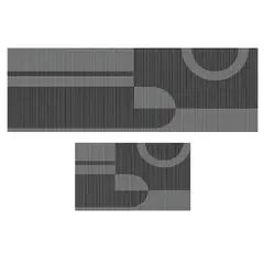 ARMONIA - Alfombra cocina 40x120 líneas diseño moderno antideslizante 728