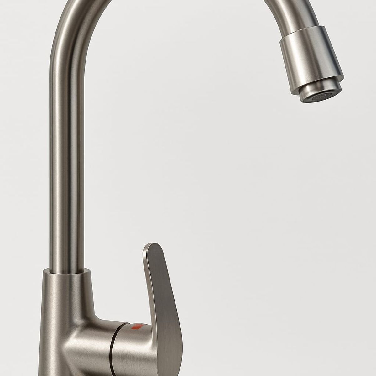 GENERICO - Llave Monomando Cocina Acero Inoxidable 42cm Alto Plateado Satinado