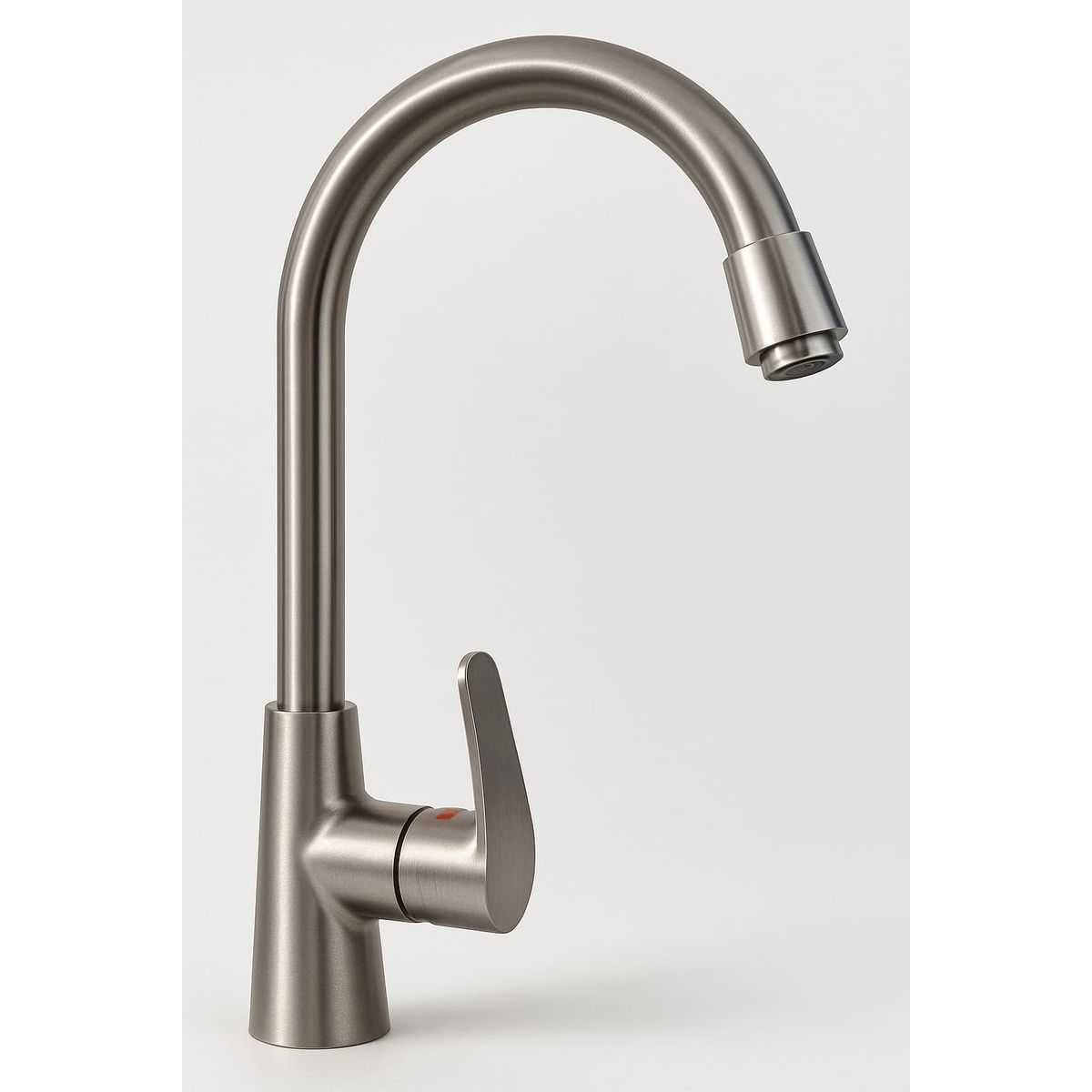 GENERICO - Llave Monomando Cocina Acero Inoxidable 42cm Alto Plateado Satinado