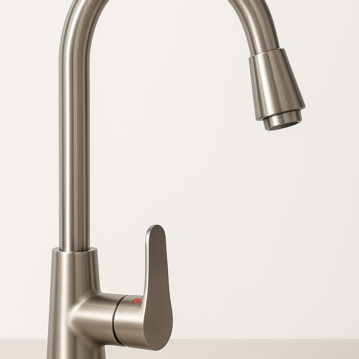 GENERICO - Llave Monomando Cocina Acero Inoxidable 42cm Alto Plateado Satinado