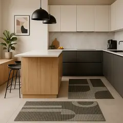 ARMONIA - Runner cocina 40x120 líneas alfombra antiresbalante moderna 728