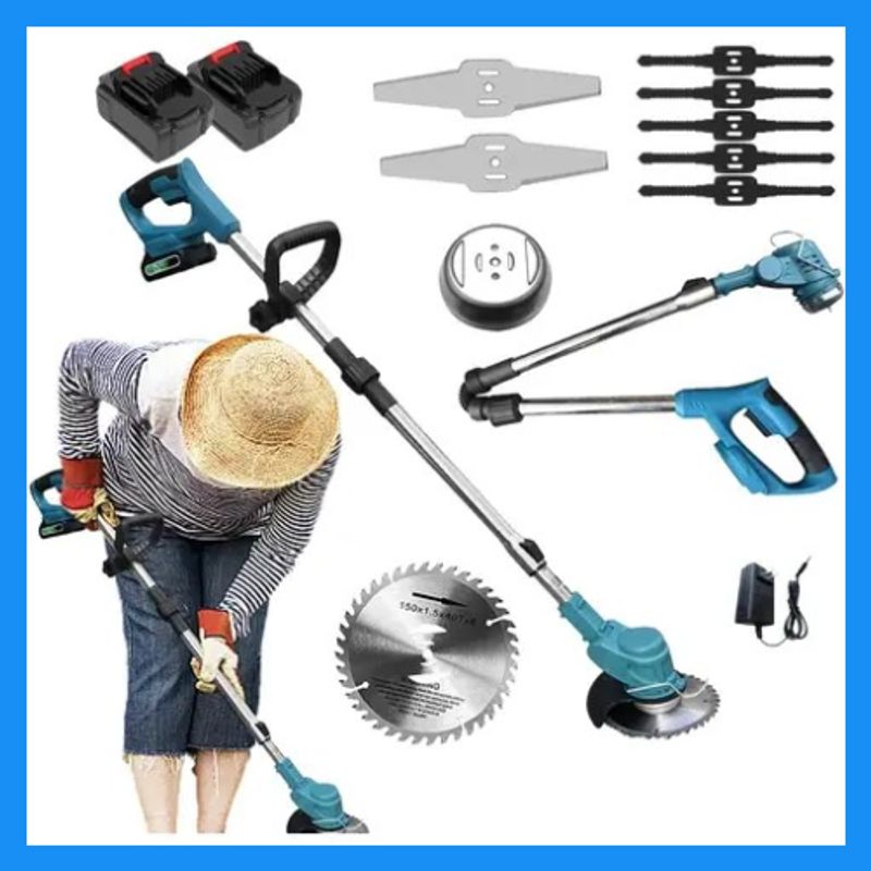 MOVI - Set de Jardín Cortadora de Pasto Tijera de Podar y Mini motosierra