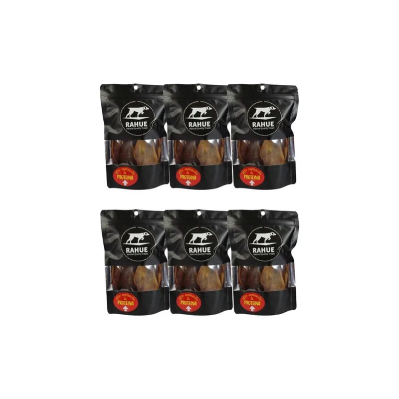 GENERICO - 6 Paquetes De Orejas De Cerdo Rahue Snack Para Perro