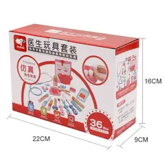 GENERICO - Set De Doctor Niños De Madera 26 Piezas Multicolor