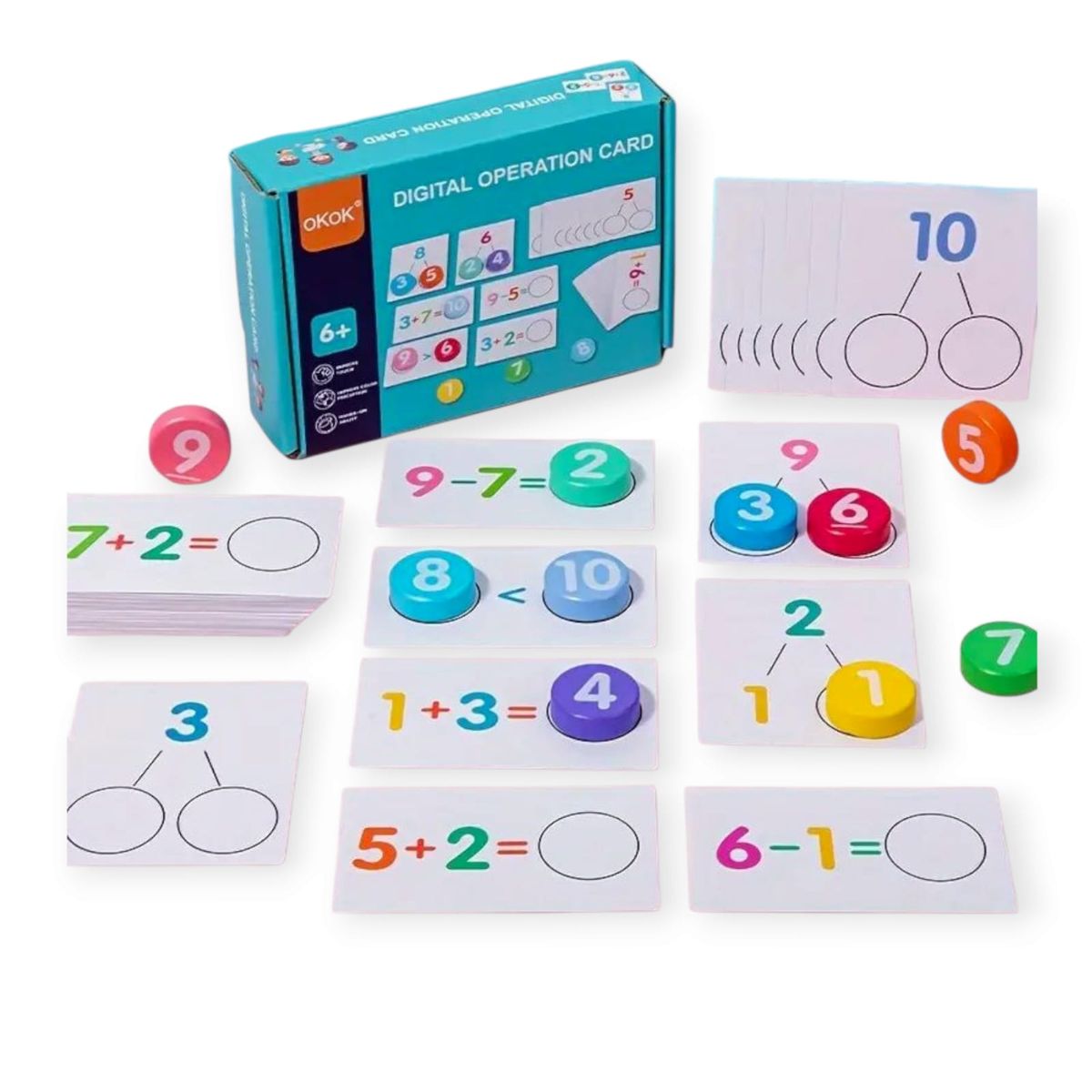 GENERICO - Juego Didáctico Aprender Matemáticas Sumar y Restar