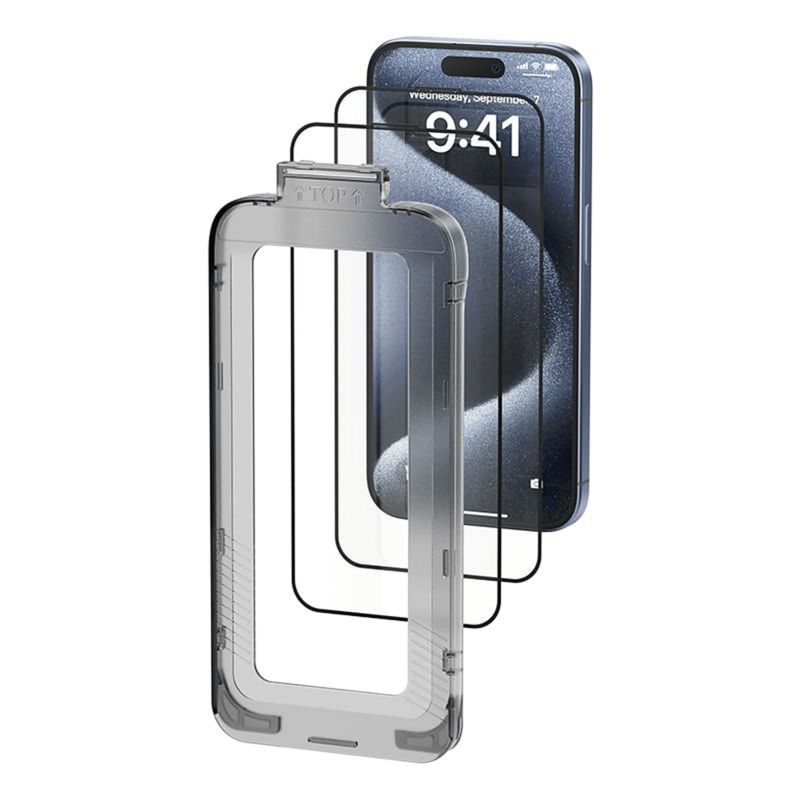 VENTION - Lamina De Vidrio Vention Antiburbujas Y AntiPolvo iPhone 16 Pro Max