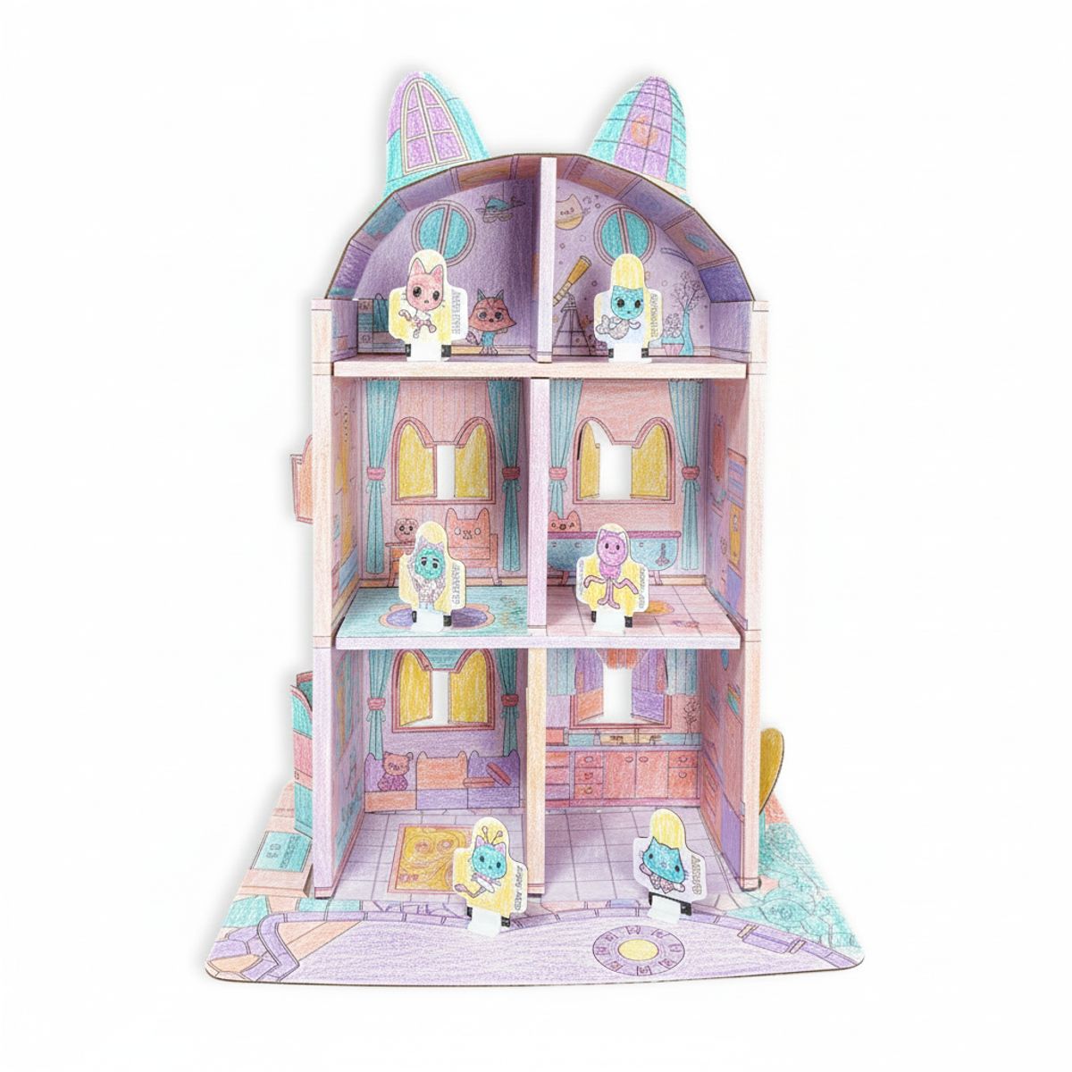 GABBYS DOLLHOUSE - Casa para Armar, Pintar y Jugar (Chica) – Gabby’s Dollhouse