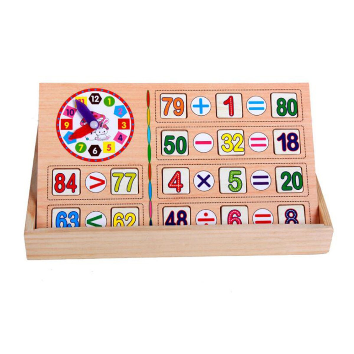 ABC - Set Matemático Educativo de Madera Juego 2 en 1