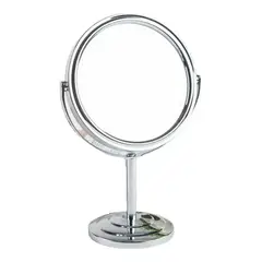 BELKRA - Espejo Baño Maquillaje Afeitar Tocador Doble Vidrio Con Aumento Y Pedestal