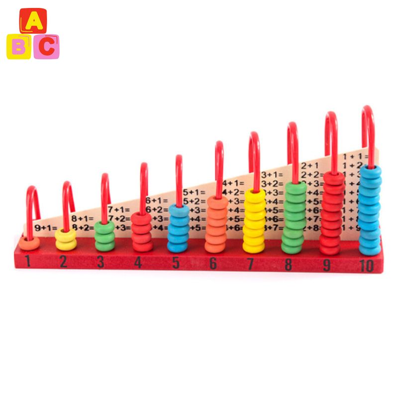 ABC - Ábaco Numérico de Madera con Arcos de Colores