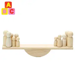 ABC - Juego de Balance y Equilibrio de Madera Montessori