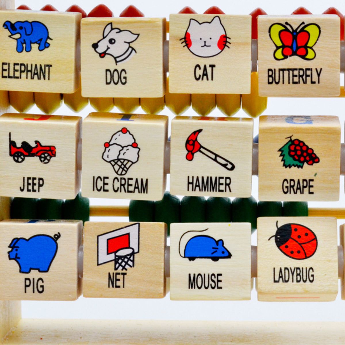 ABC - Camión Educativo de Madera 4 en 1 Aprendizaje Montessori