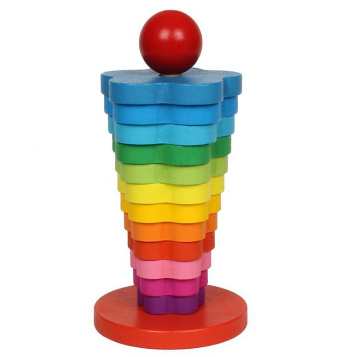 ABC - Torres Apilables de Madera Juguete Educativo Montessori