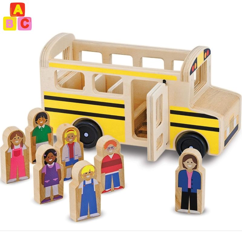 ABC - Autobús Escolar de Madera Juguete Educativo de Rol