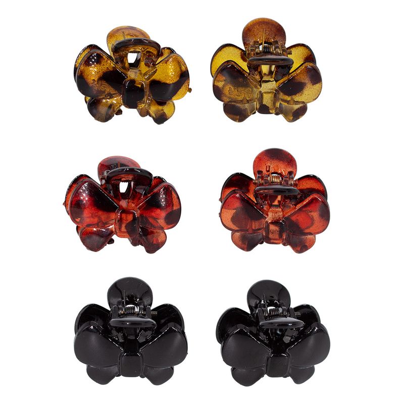 BIJOUTERIA LB20 SPA - Set de 6 Pinza tipo tiburón para el pelo  -  promo 14