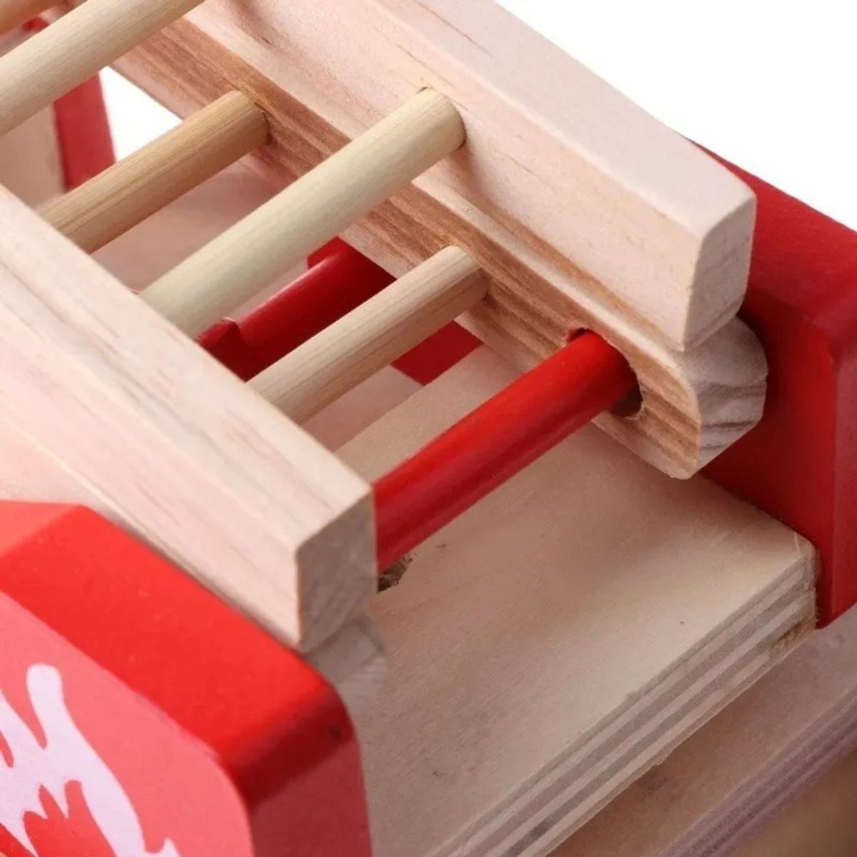 ABC - Camión de Bomberos de Madera Juguete de Rol