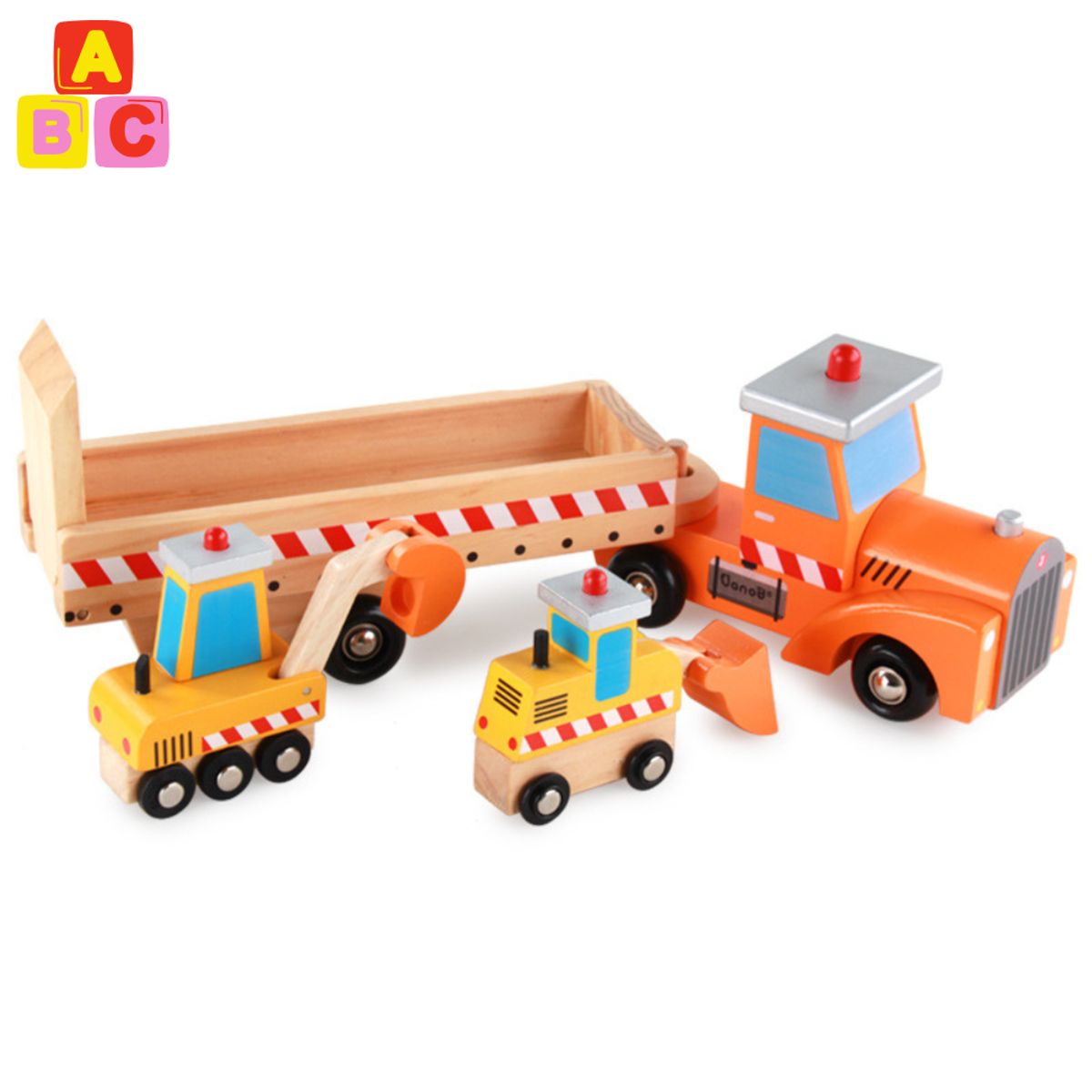 ABC - Camión Transportador de Maquinaria de Madera Educativo