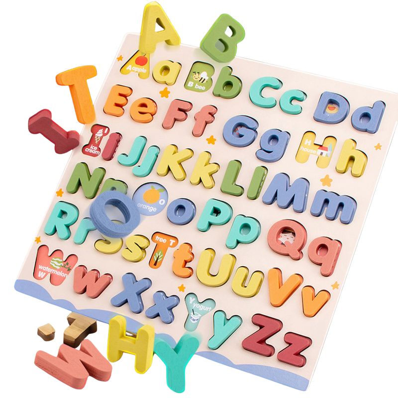 ABC - Abecedario Didáctico en Madera Letras y Palabras