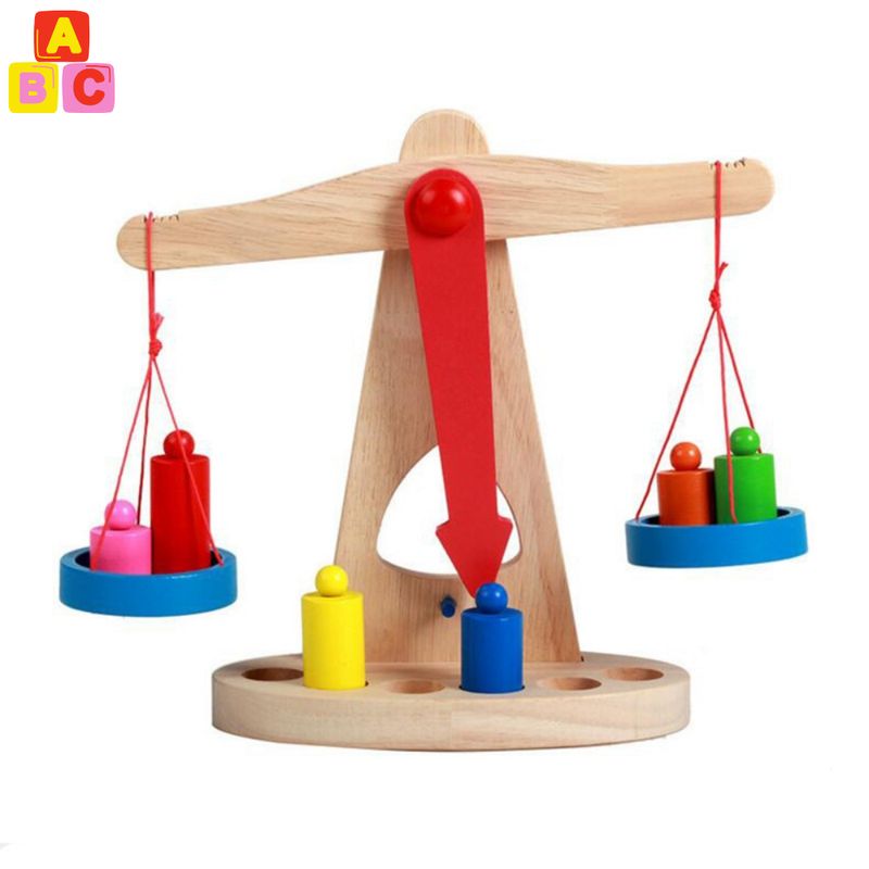 ABC - Balanza Didáctica de Madera Juego Educativo Montessori