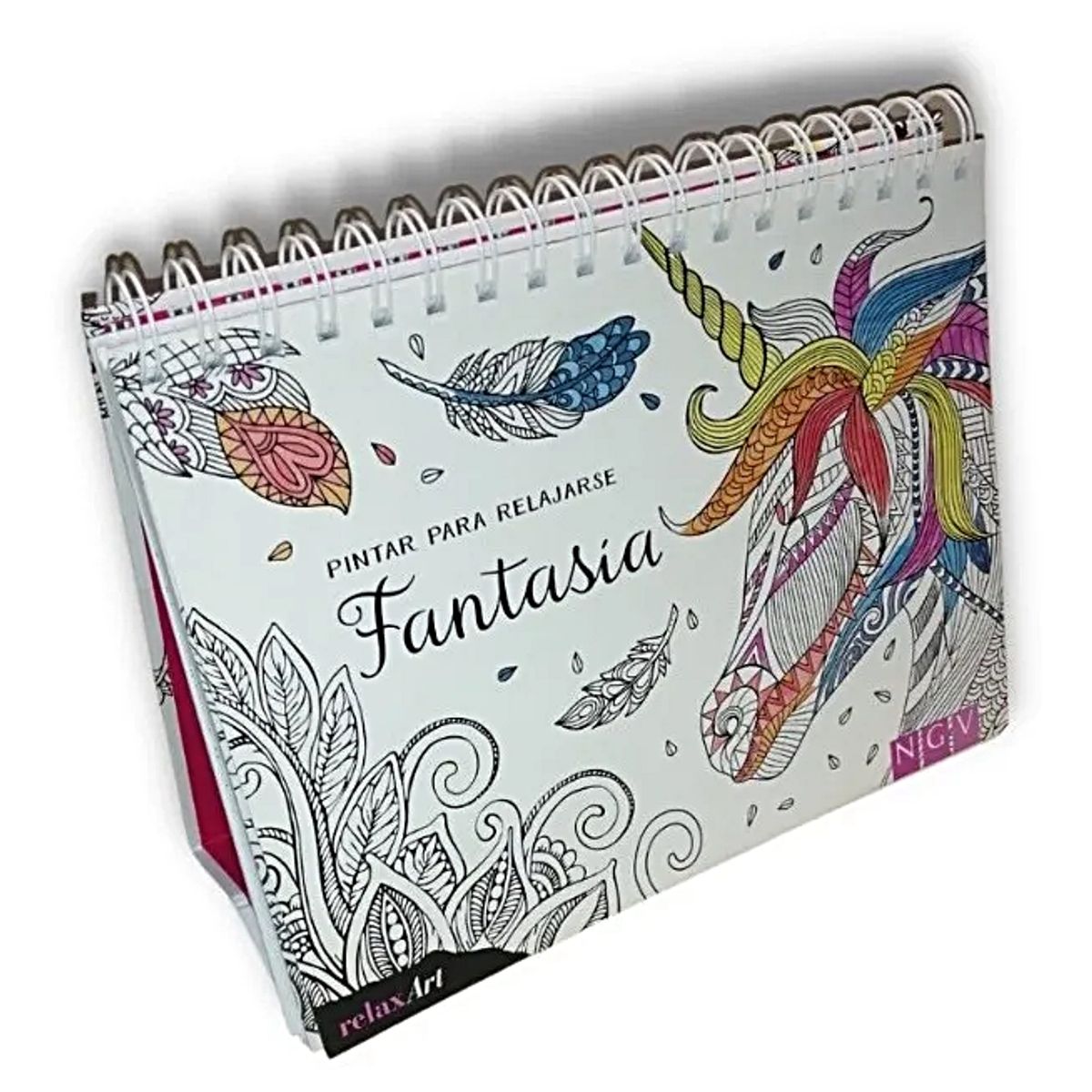 NGV - SET Libro colorear anti estrés Fantasy y lápices de color