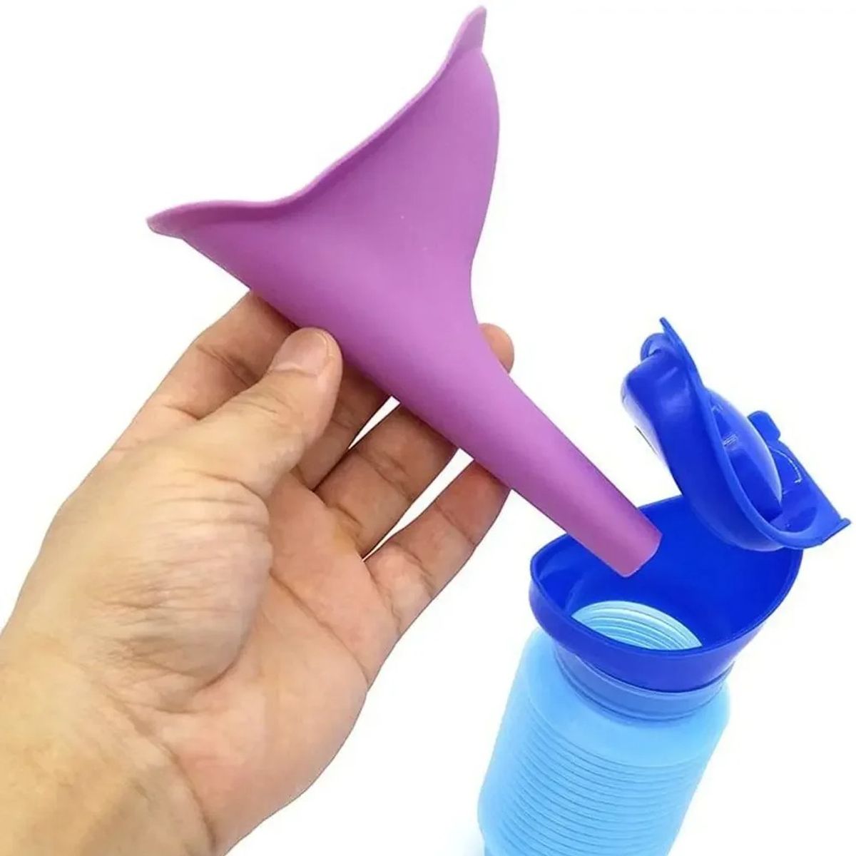 ESPACIO SEOUL - Kit Portatil para orina en exteriores o viaje 750mL Botella Pis Unisex