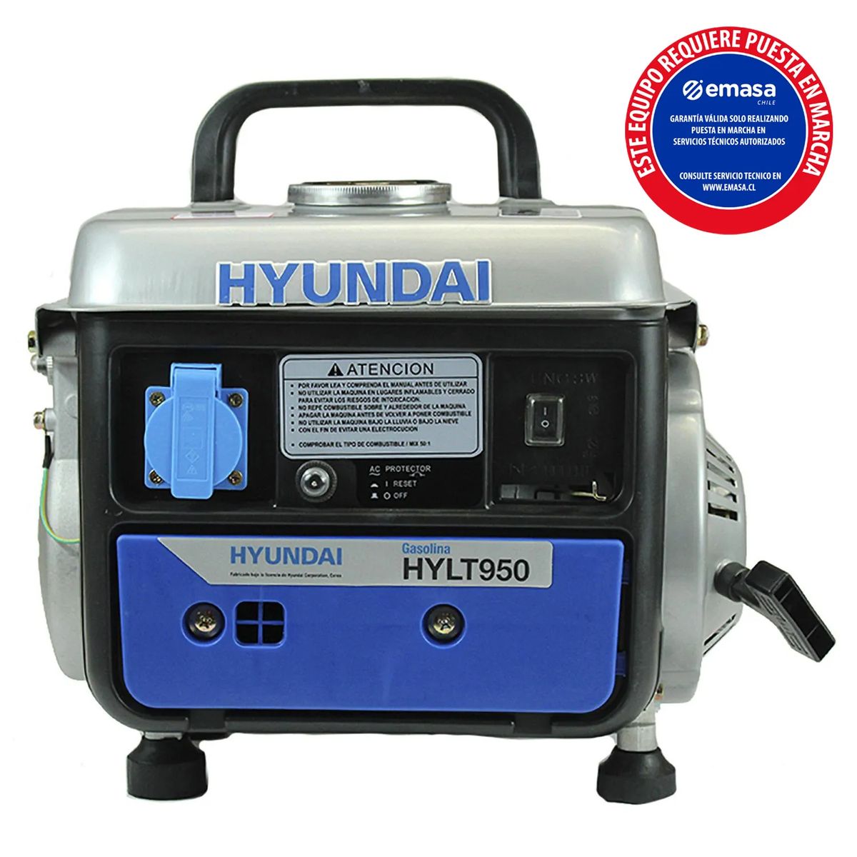 HYUNDAI - Generador Eléctrico a Gasolina Partida Manual 650 W 4.2 l