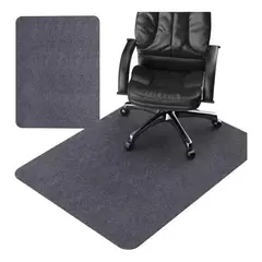 EVERSO - Alfombrilla Antideslizante Para Silla De Oficina Gris Oscuro