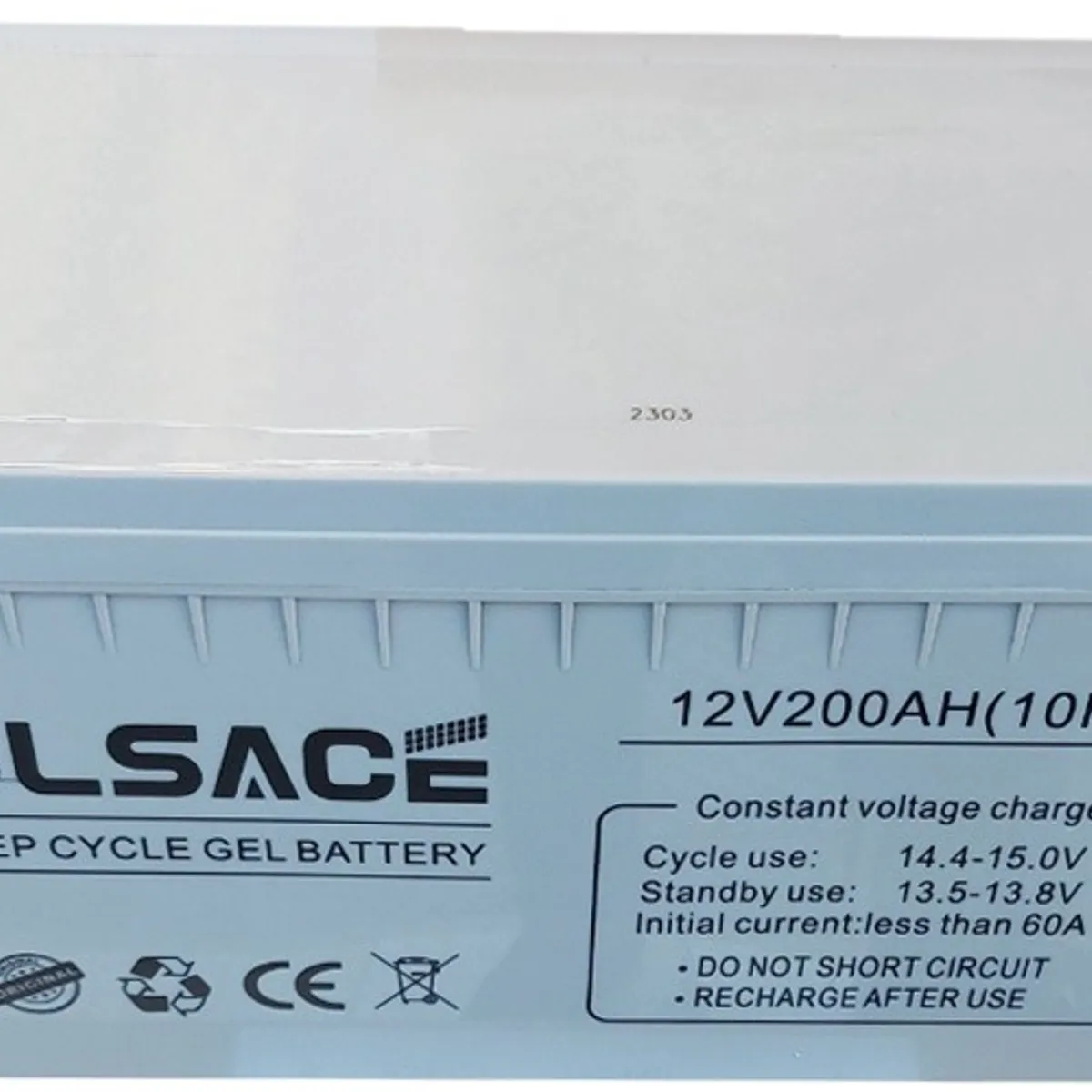 GENERICO - Bateria Ciclo Profundo 12v 200ah Baterias Gel Energia Solar