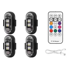 PUREPOWER - Luces Estroboscópicas Led Inalámbricas De 4 Piezas Con Contr