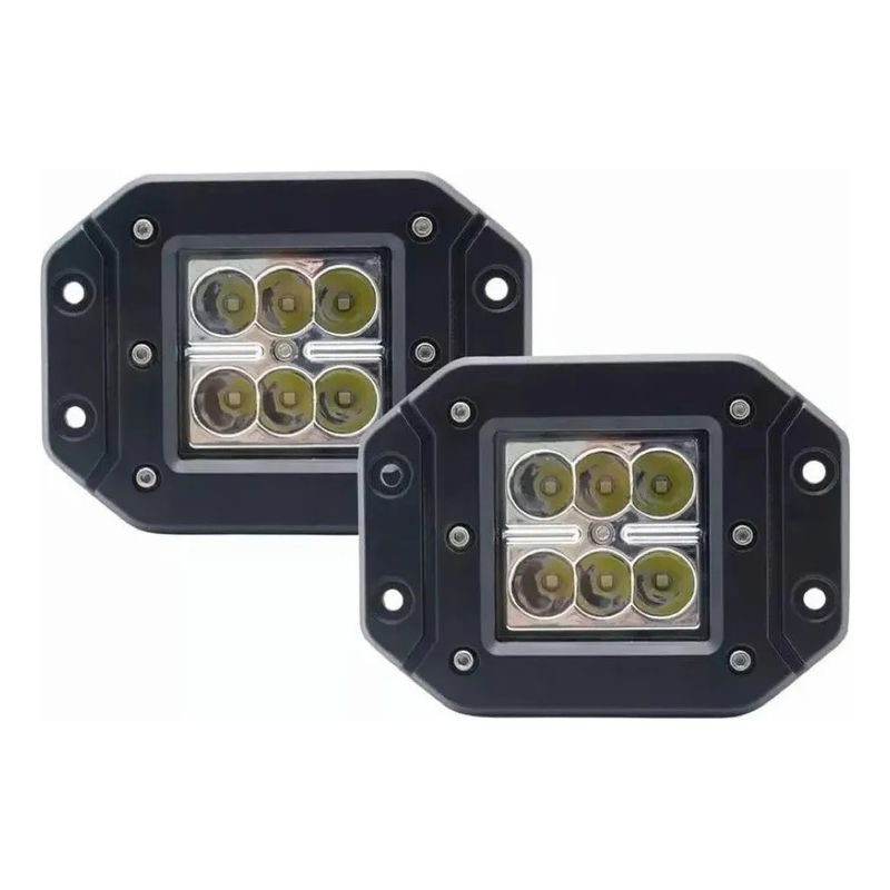PUREPOWER - Pack 2 Focos Neblinero 18w Embutido Auto O Camion Led Cree