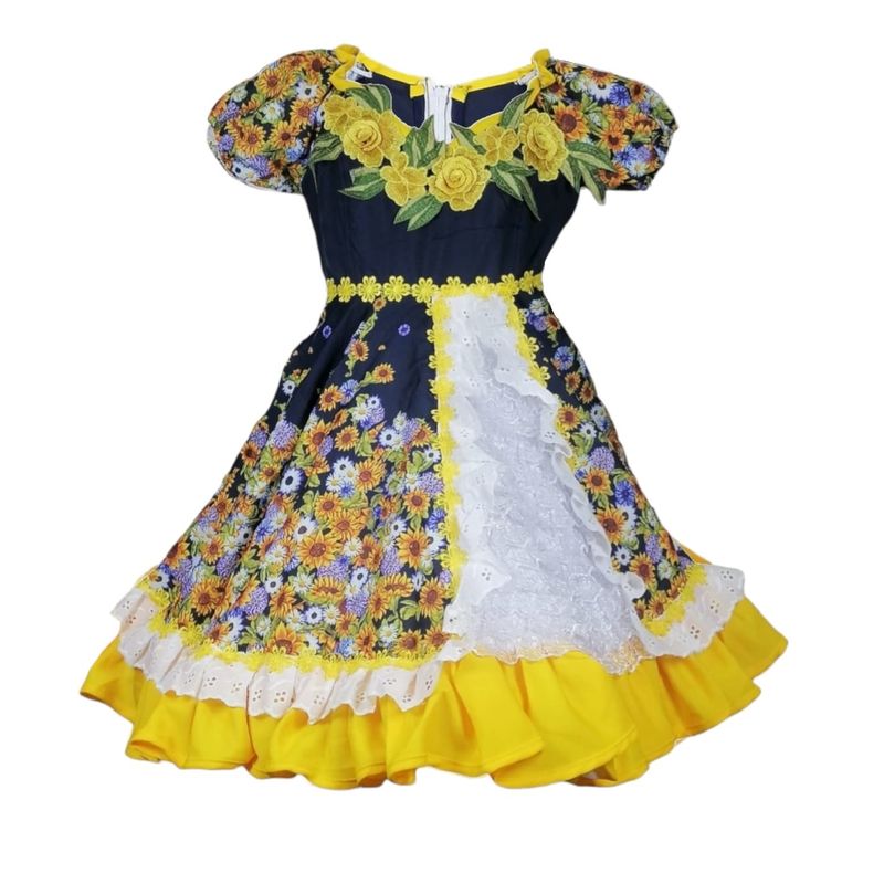 GENERICO - Vestido Niña Huasa Chinita Fiestas Patrias Talla 6 C13