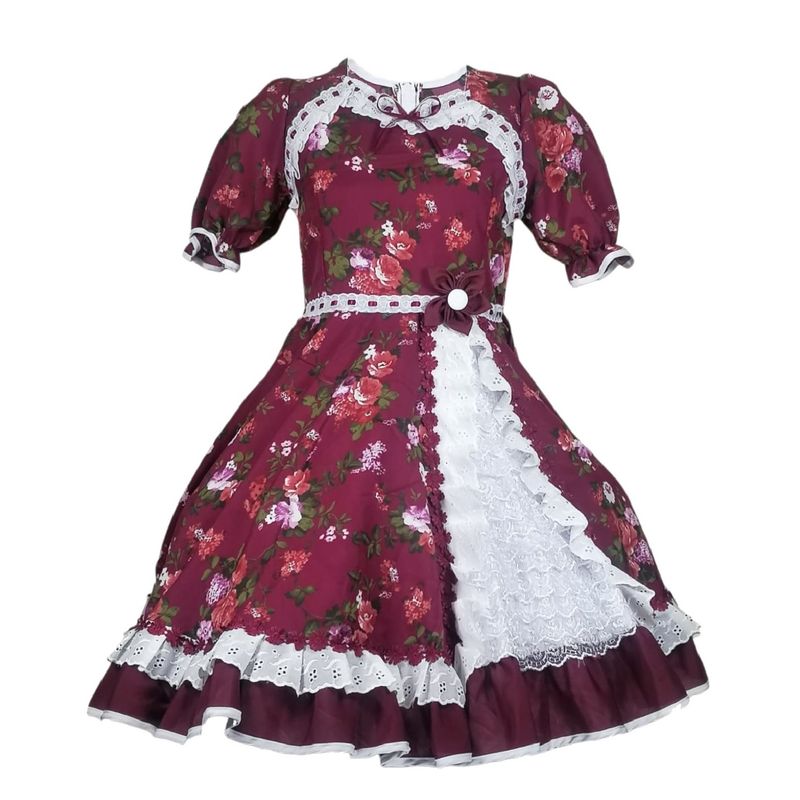 GENERICO - Vestido Niña Huasa Chinita Fiestas Patrias Talla 12 C18