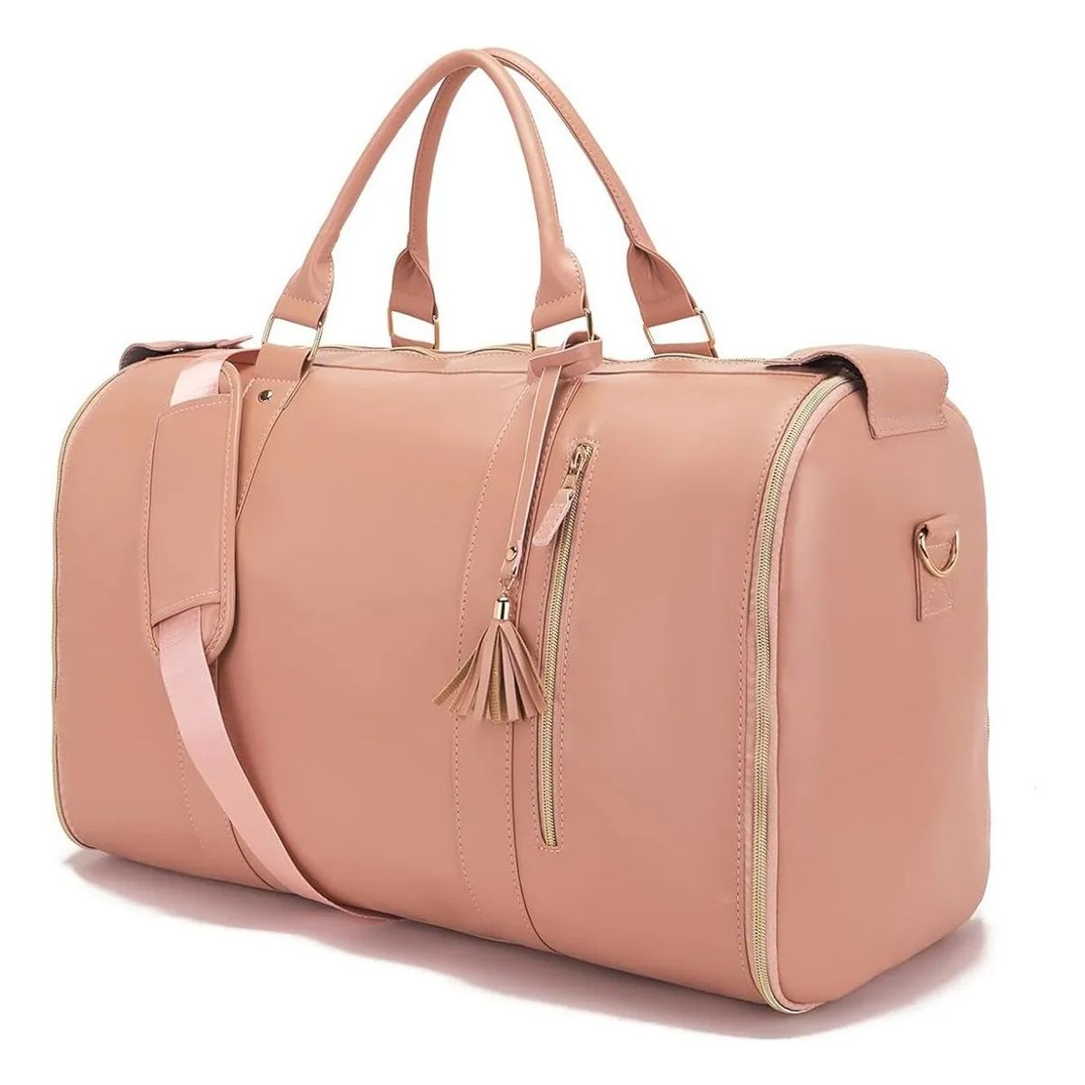 EVERSO - Bolsa De Viaje Gran Capacidad Lmpermeable Plegable Deportes Rosa