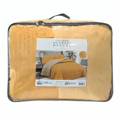 DORAL - Plumón Outboss Deluxe 1,5 Plazas / Sherpa Mostaza- 170x 240 cm.