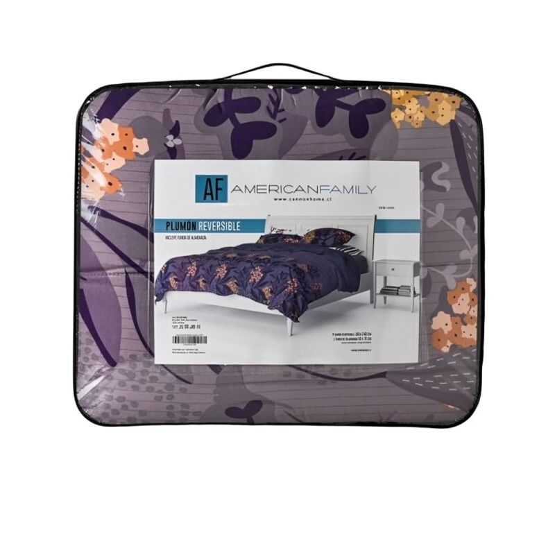 CANNON - Plumón Estampado 2 Plazas / Lavanda – American Family By Cannon