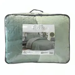 DORAL - Plumón Outboss Deluxe 2 Plazas Sherpa Verde 220 x 240 cm