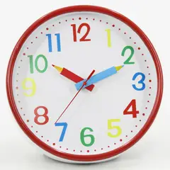 GENERICO - Reloj Mural de Colores Manecillas de Lápiz