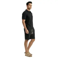 D'JOE - Conjunto Polo Y Short Hombre Estilo Urbano Verano Mónaco