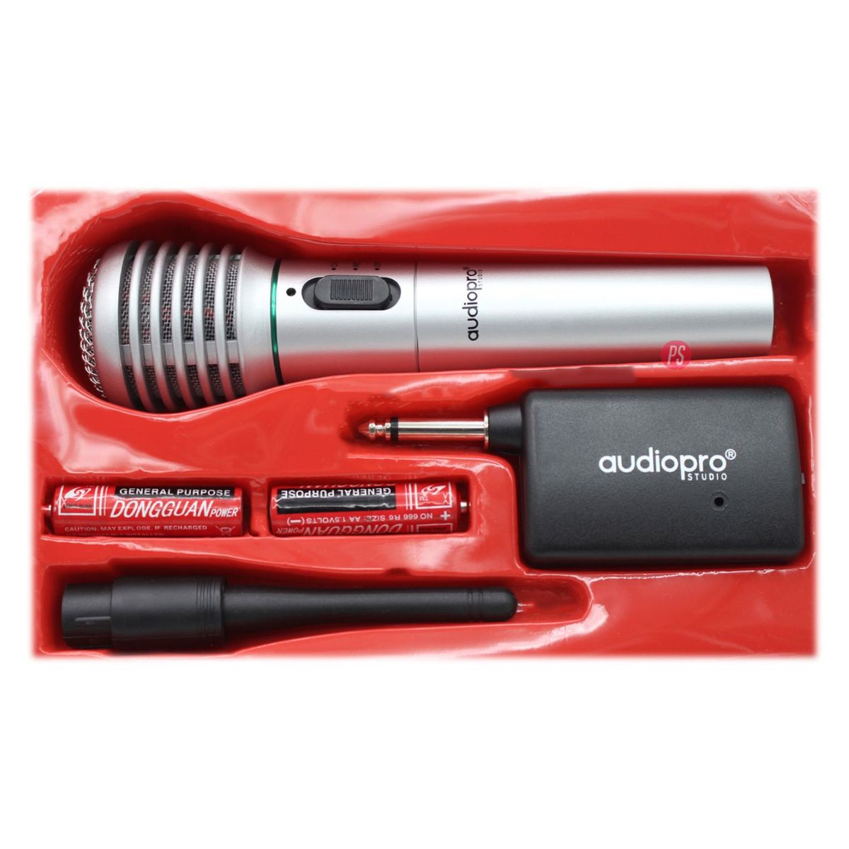 AUDIO PRO - Micrófono Inalámbrico Para Karaoke Gris - PS