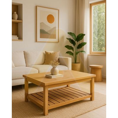 Imagen 2 del producto Mesa De Centro Rectangular Japandi- Natural