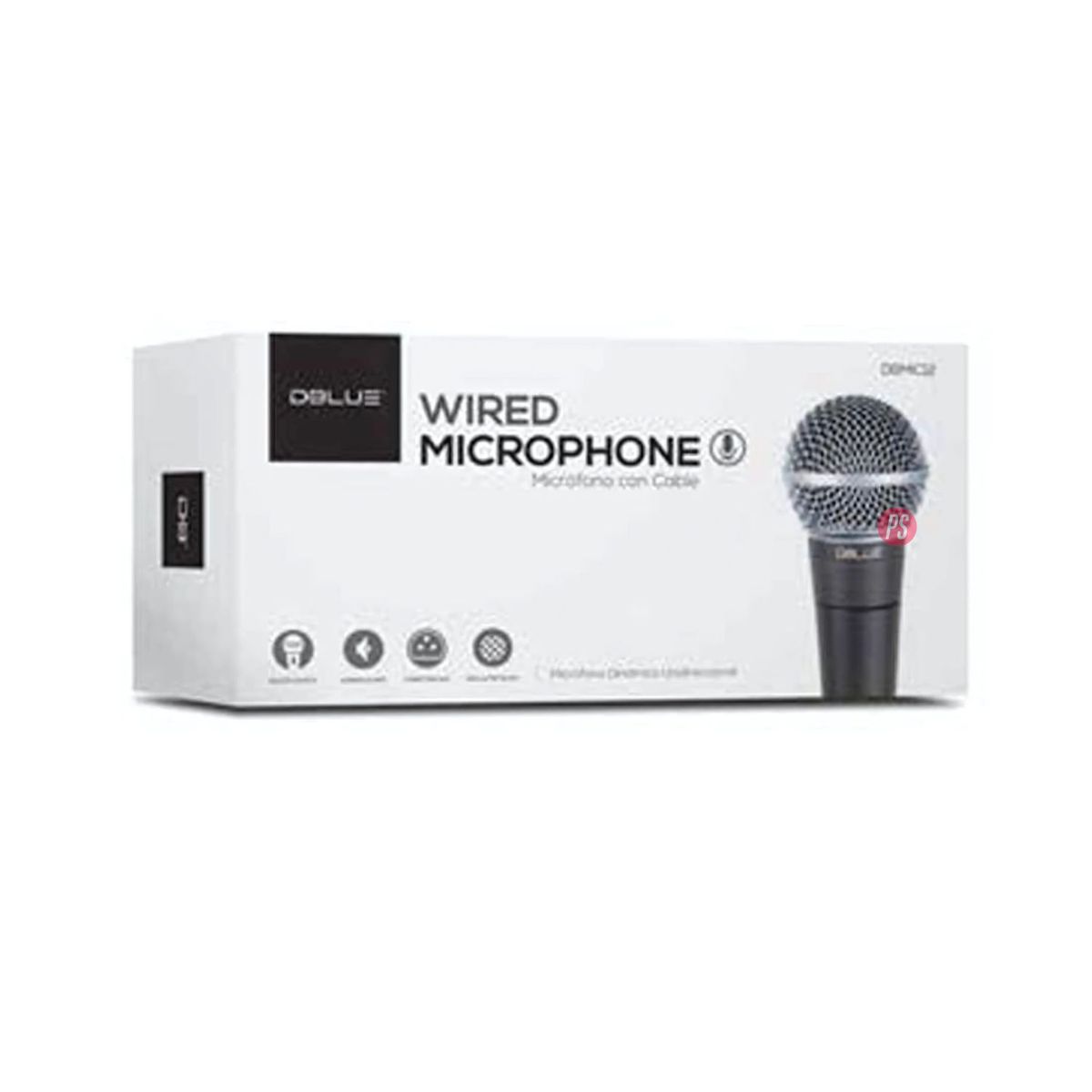 DBLUE - Micrófono Metálico Con Cable Conector Xlr - Ps