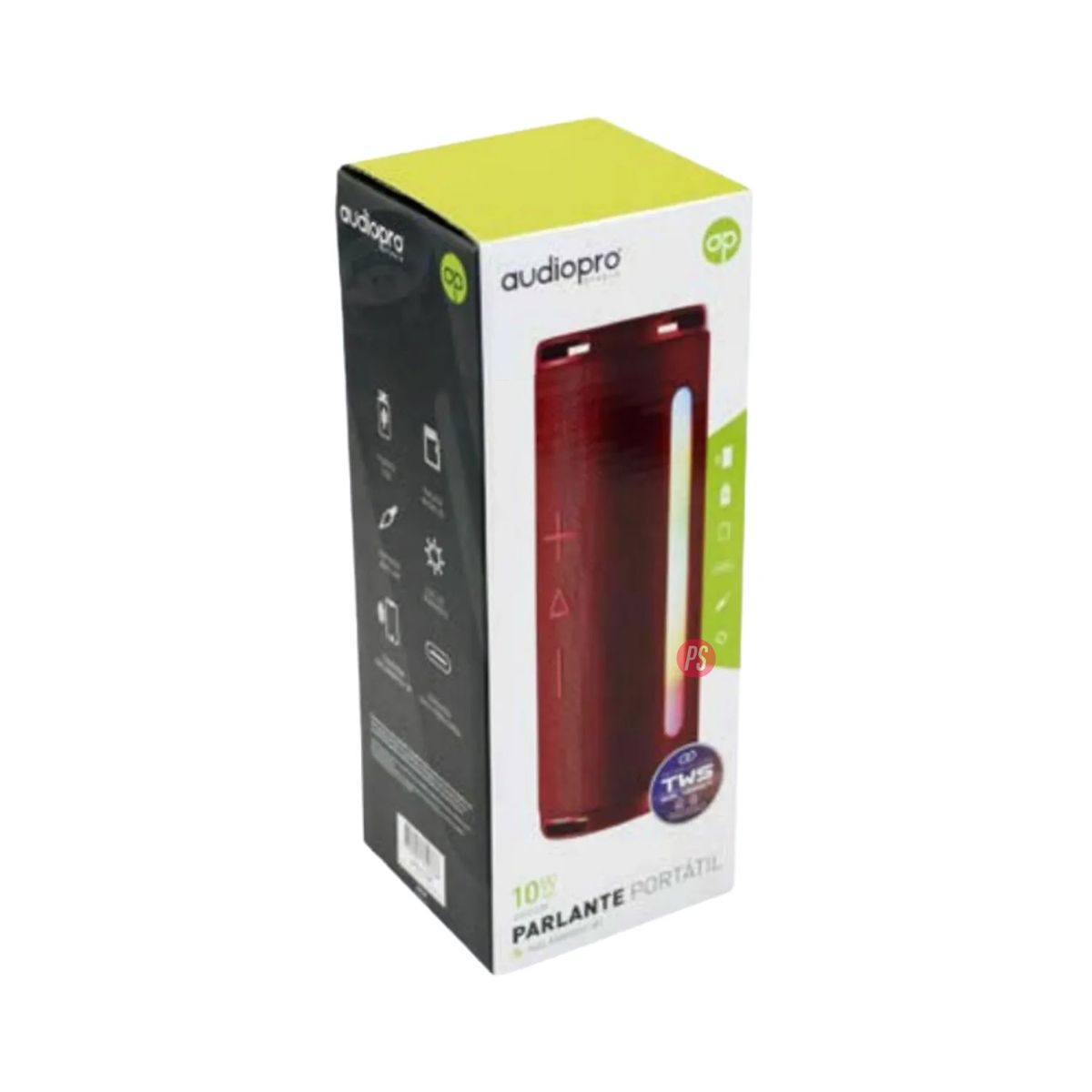 AUDIO PRO - Parlante Bluetooth Rgb Tws 10w Color Negro - Ps