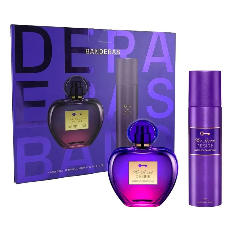 ANTONIO BANDERAS - ANTONIO BANDERAS HER SECRET DESIRE ESTUCHE EDT 80ML+D 150ML